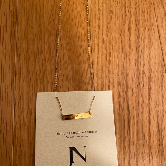 NWOT Jook & Nona 18k Gold Plated Dream Necklace - Picture 3 of 4